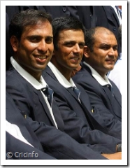 VVS Laxman with Rahul Dravid and Virender Sehwag